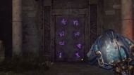 Complete this door puzzle in Black Ops 6 Zombies The Tomb map (Image via Activision || YouTube/@JayGame)